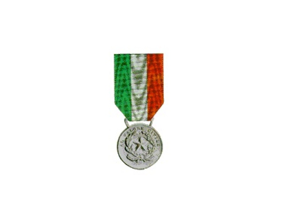 Medaglia d'Argento al Valor Civile Divisa Militare