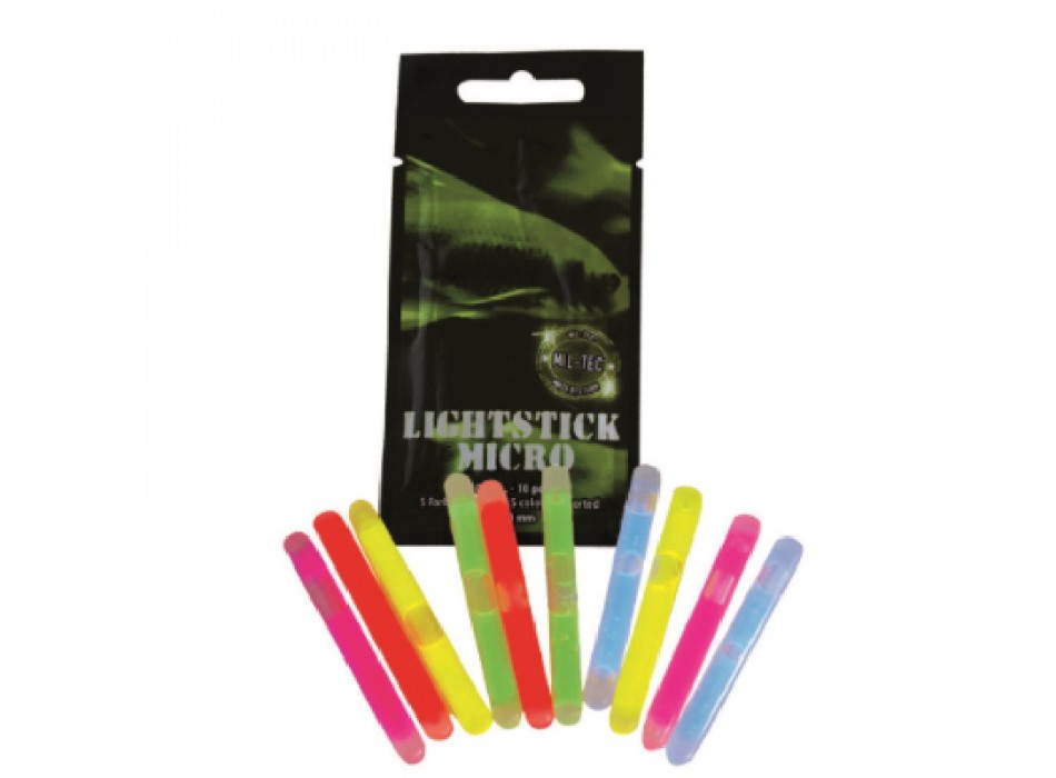 Mini bastoncini luminoso tipo cyalume 10 pezzi Divisa Militare