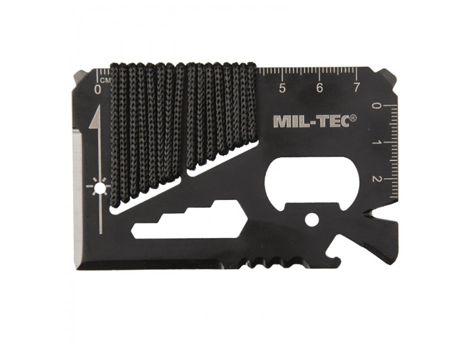 Multi tool strumento di sopravvivenza carta di credito con paracord Divisa Militare