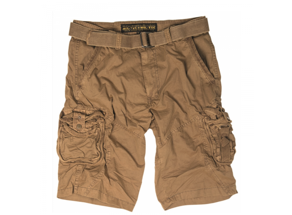 Pantaloncini bermuda survival coyote con cintura Divisa Militare