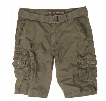 Pantaloncini bermuda survival verde con cintura Divisa Militare