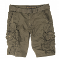 Pantaloncini bermuda survival verde con cintura