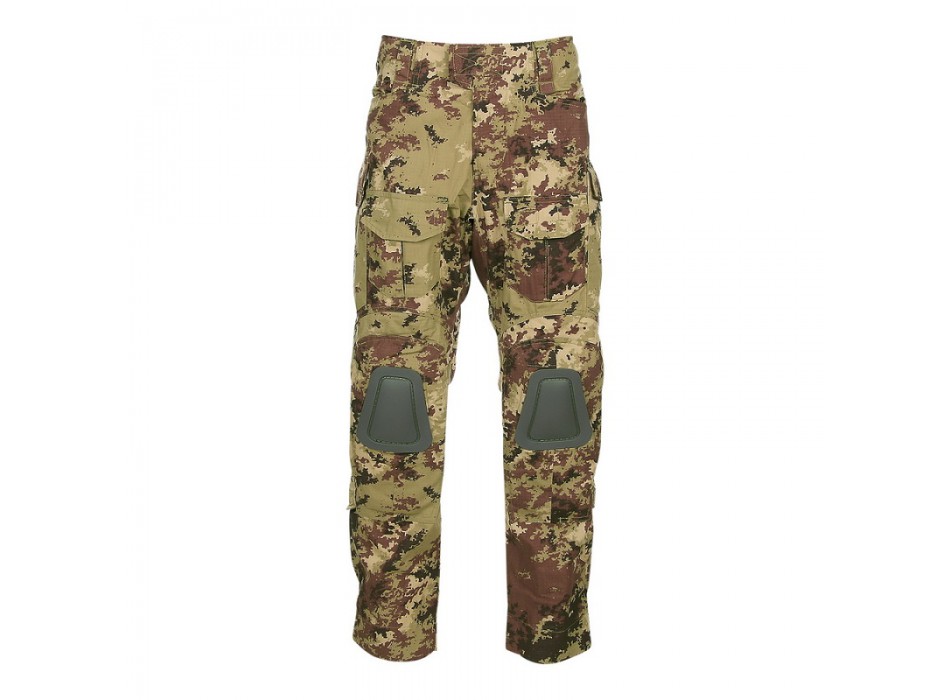 Pantalone tattico mimetico vegetato con ginocchiere per softair Divisa Militare