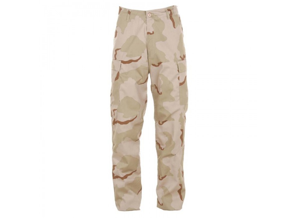 Pantaloni desert 3 bdu con tasconi Divisa Militare