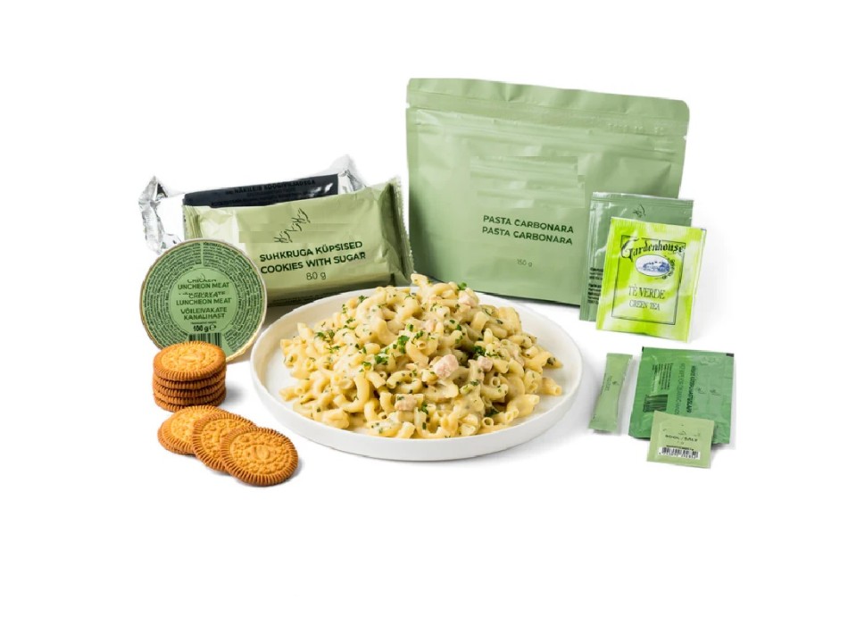 Pasto principale Pasta alla carbonara Divisa Militare