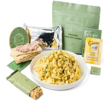 Pasto principale Pasta con pollo Divisa Militare