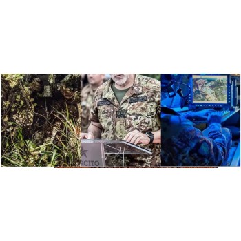 Patch Brevetto Pilota Drone 8 × 4 cm contorno blu a velcro Divisa Militare