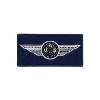 Patch Brevetto Pilota Drone 8 × 4 cm contorno blu a velcro Divisa Militare