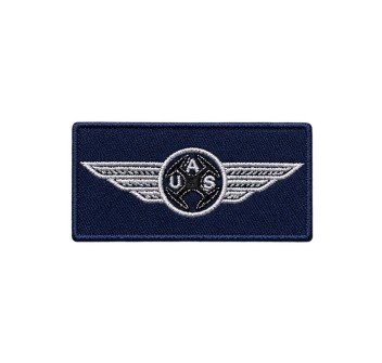 Patch Brevetto Pilota Drone 8 × 4 cm contorno blu a velcro Divisa Militare