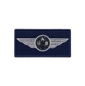 Patch Brevetto Pilota Drone 8 × 4 cm contorno blu a velcro polizia