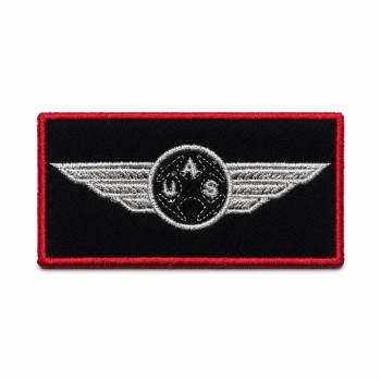 Patch Brevetto Pilota Drone 8 × 4 cm contorno rosso Divisa Militare