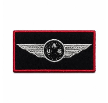Patch Brevetto Pilota Drone 8 × 4 cm contorno rosso Divisa Militare