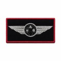 Patch Brevetto Pilota Drone 8 × 4 cm contorno rosso carabinieri