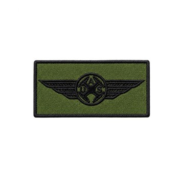 Patch Brevetto Pilota Drone 8 × 4 cm verde od a velcro esercito Divisa Militare