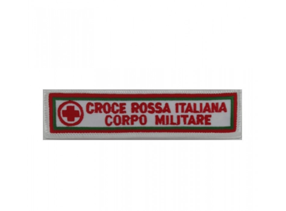 Patch Croce Rossa Corpo Militare ricamata d'ordinanza Divisa Militare