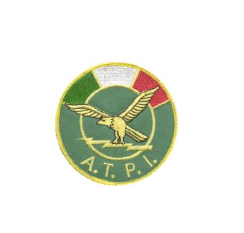 Patch gdf atpi tonda tricolore con velcro Divisa Militare