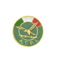 Patch gdf atpi tonda tricolore con velcro