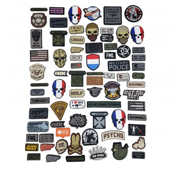 Patch gommate offerta 75 toppe assortite militari soft air 1 euro cadauna! Divisa Militare