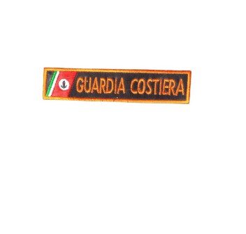 Patch Guardia Costiera Tenuta Operativa 11x2,5 cm contorno arancione Divisa Militare