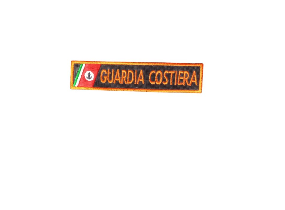 Patch Guardia Costiera Tenuta Operativa 11x2,5 cm contorno arancione Divisa Militare