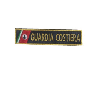 Patch Guardia Costiera Tenuta Operativa 11x2,5 cm contorno oro Divisa Militare