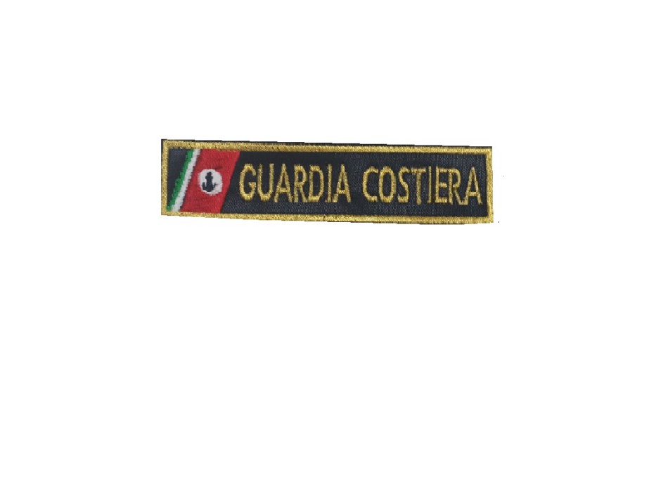 Patch Guardia Costiera Tenuta Operativa 11x2,5 cm contorno oro Divisa Militare