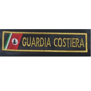 Patch Guardia Costiera Tenuta Operativa 11x2,5 cm contorno oro Divisa Militare