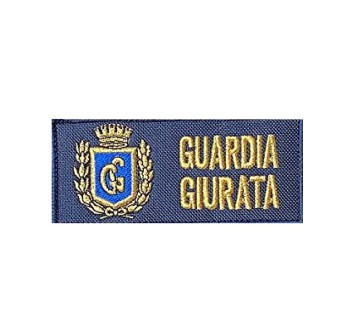 Patch Guardia Giurata da zaino/borsello Divisa Militare