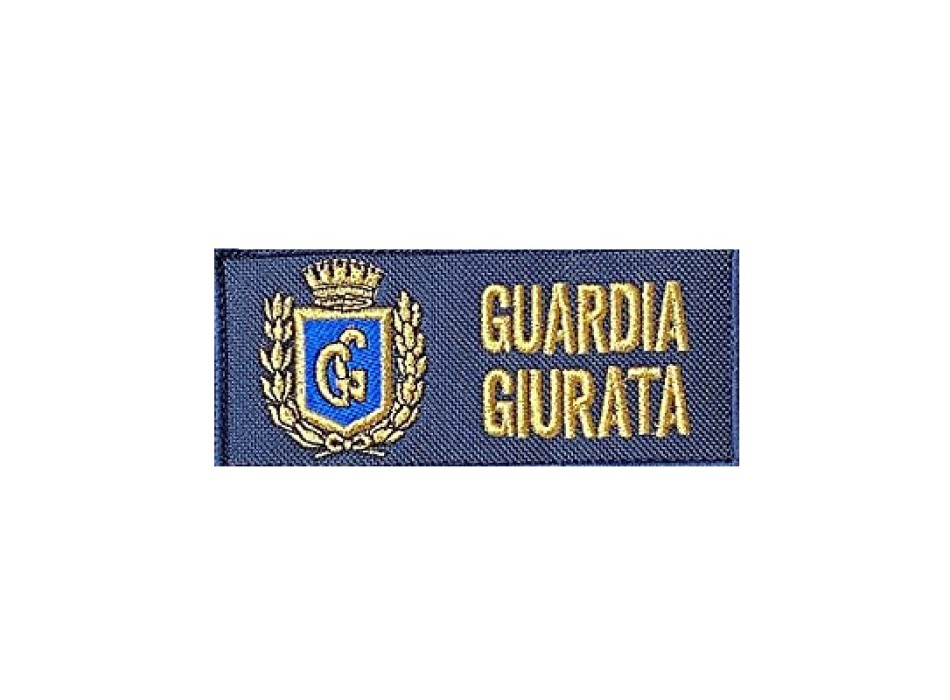 Patch Guardia Giurata da zaino/borsello Divisa Militare