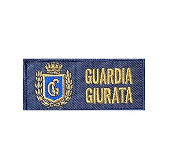 Patch Guardia Giurata grado tricolore Divisa Militare