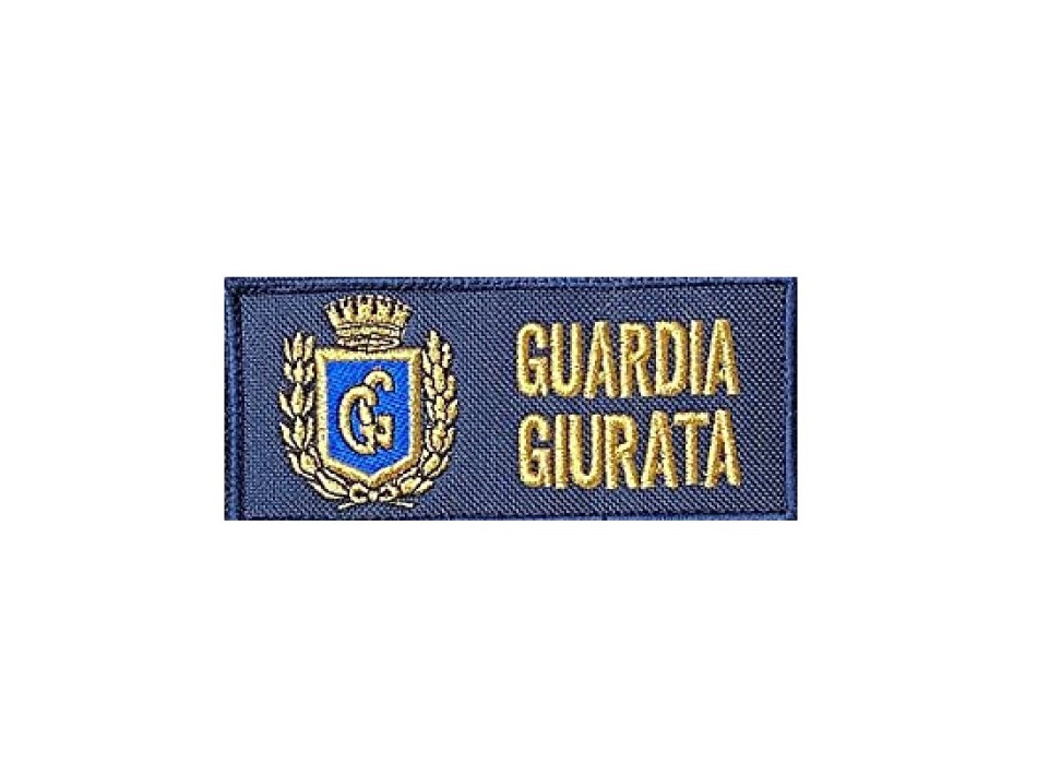 Patch Guardia Giurata grado tricolore Divisa Militare