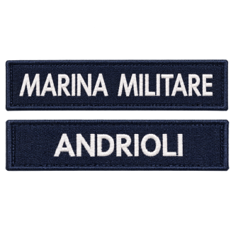 Patch Marina Militare 11 x 2,5 cm personalizzata Divisa Militare