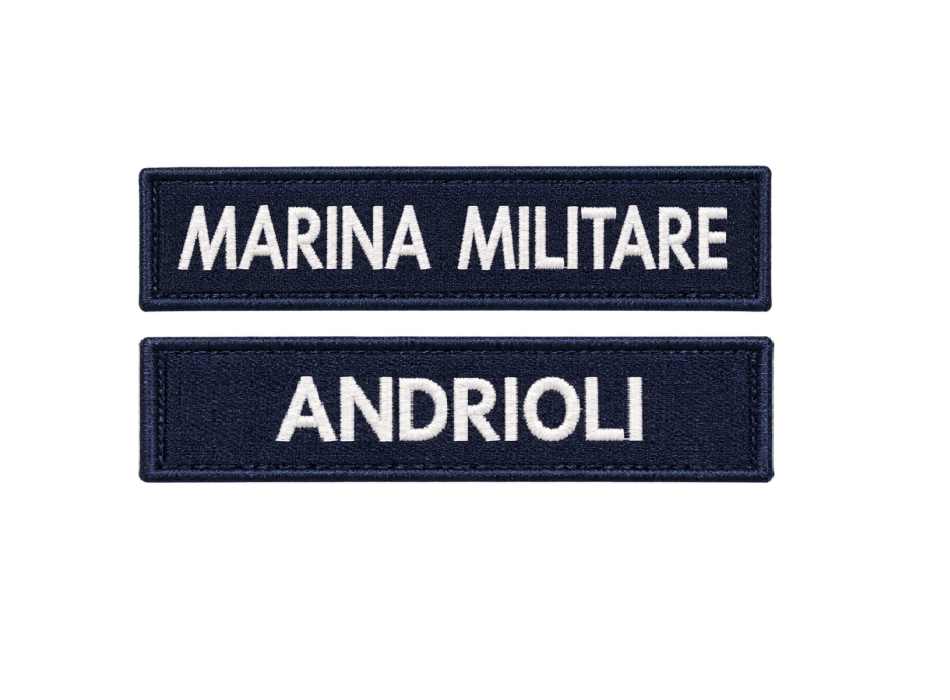 Patch Marina Militare 11 x 2,5 cm personalizzata Divisa Militare