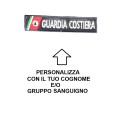 Patch Nominativa Guardia Costiera Tenuta Operativa blu