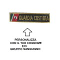 Patch Nominativa Guardia Costiera Tenuta Operativa oro