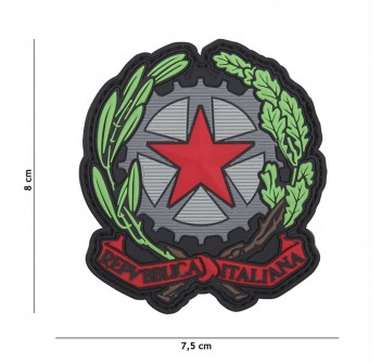 Patch omri toppa tonda Italia gommata emblema repubblica italiana Divisa Militare