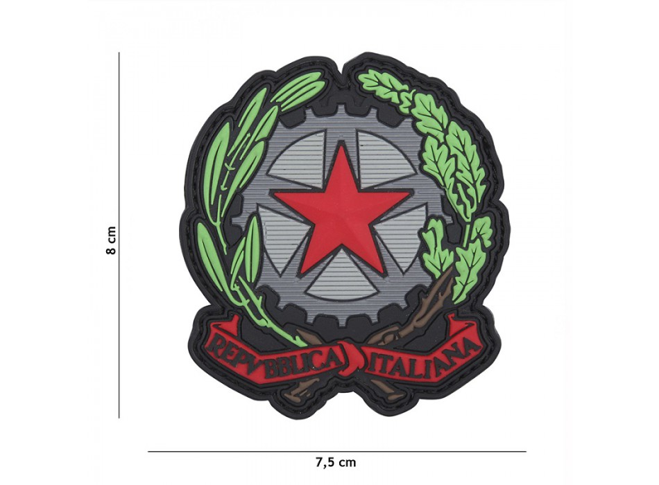 Patch omri toppa tonda Italia gommata emblema repubblica italiana Divisa Militare
