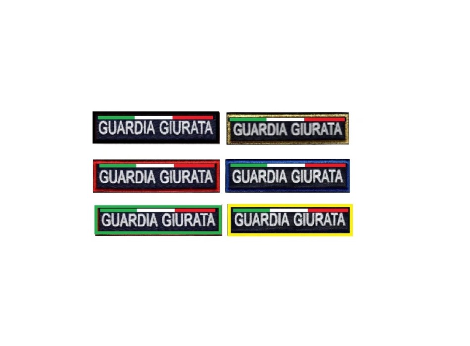 Patch personalizzata con il cognome ricamato stile GPG Divisa Militare