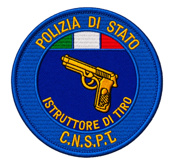 Patch Polizia di Stato Istruttore di Tiro CNSPT Divisa Militare