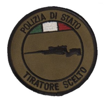 Patch Polizia di Stato Postale Tiratore Scelto Divisa Militare