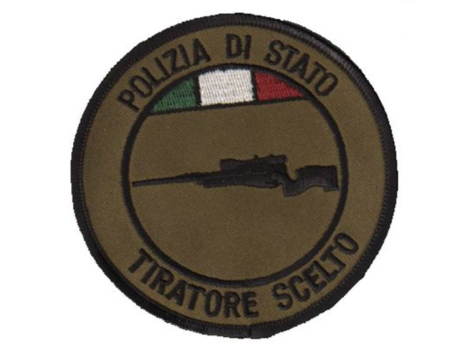 Patch Polizia di Stato Postale Tiratore Scelto Divisa Militare