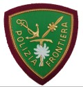 Scudetto Polizia di Stato Frontiera patch Plastificata