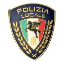 Patch Polizia Locale Pegaso oro cm 7 x 9 circa