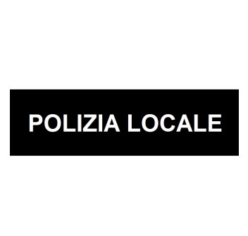 Patch Polizia Locale per gap cm 25x6,5 Divisa Militare