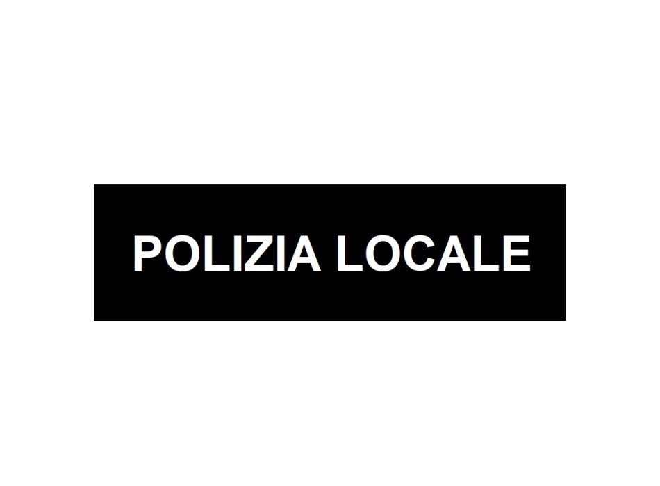 Patch Polizia Locale per gap cm 25x6,5 Divisa Militare