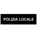 Patch Polizia Locale per gap cm 25x6,5