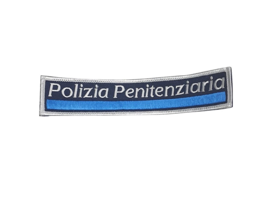 Patch Polizia Penitenziaria cm 17 x 3 per tuta Divisa Militare