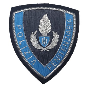 Patch Polizia Penitenziaria scudetto plastificato Divisa Militare