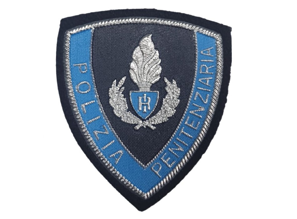 Patch Polizia Penitenziaria scudetto plastificato Divisa Militare