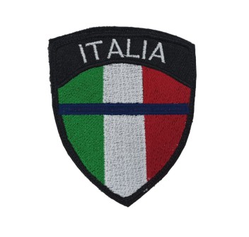 Patch scudetto italia thin blue line cm 9x7 Divisa Militare